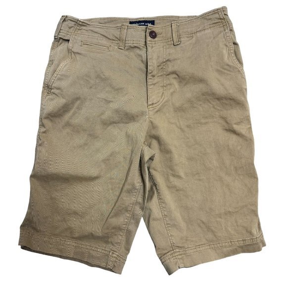 American Eagle Mens Size 30 Beige‎ Extreme Flex Longer Length Shorts - Picture 1 of 7